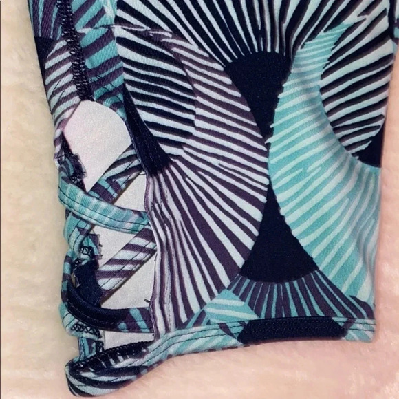 AERIE  Aqua Women High waisted crop Leggings - Picture 6 of 11